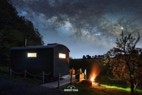 Orchard retreat off grid shepherds huts in Dorset